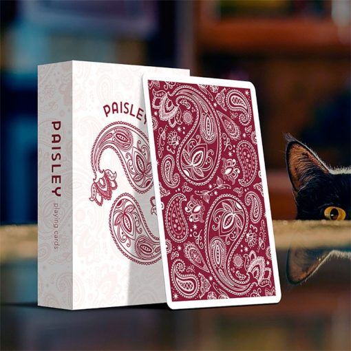 Paisley playing cards ruby red edition - immagine 3