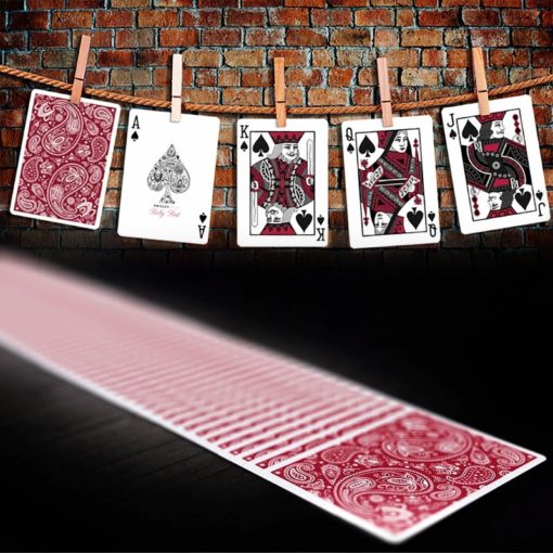 Paisley playing cards ruby red edition - immagine 4
