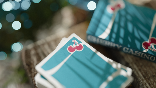 Cherry Casino (Tropicana Teal) Playing Cards - immagine 3