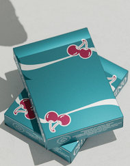 Cherry Casino (Tropicana Teal) Playing Cards