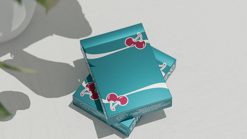 Cherry Casino (Tropicana Teal) Playing Cards