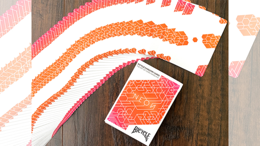 Orange Bump Neon Playing Card - immagine 3