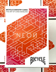 Orange Bump Neon Playing Card