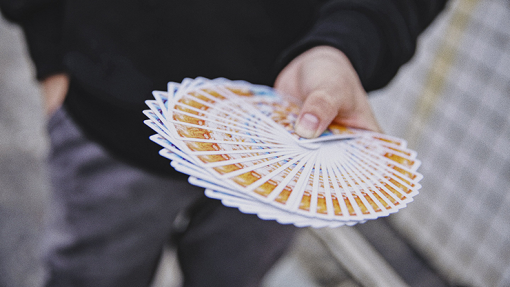 Fluid Art Orange (Standard Edition) Playing Cards - immagine 2
