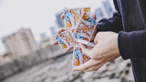 Fluid Art Orange (Standard Edition) Playing Cards - immagine 3