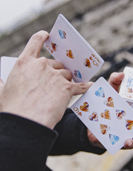Fluid Art Orange (Standard Edition) Playing Cards