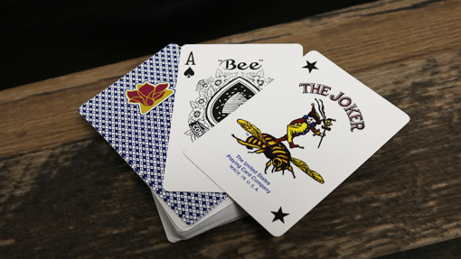 Bee Lotus Casino Grade (Blue) Playing Cards - immagine 4
