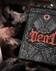 Deal with the Devil (Scarlet Red) UV Playing Cards by Darkside Playing Card Co