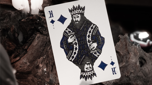 Deal with the Devil (Cobalt Blue) UV Playing Cards by Darkside Playing Card Co - immagine 3