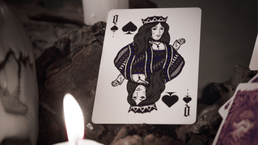 Deal with the Devil (Cobalt Blue) UV Playing Cards by Darkside Playing Card Co - immagine 2