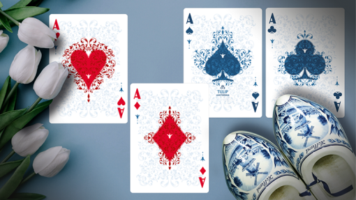 White Tulip Playing Cards Dutch Card House Company - immagine 5
