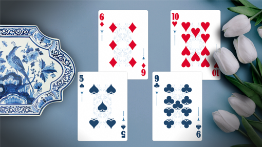 White Tulip Playing Cards Dutch Card House Company - immagine 4