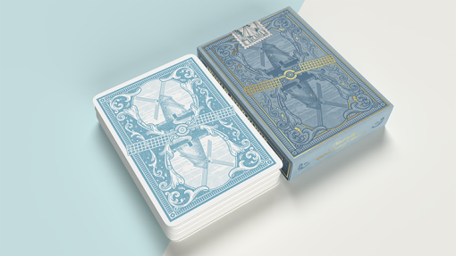The Windmill Back (Azure Blue Edition) Playing Cards - immagine 4