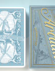 The Windmill Back (Azure Blue Edition) Playing Cards