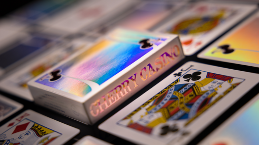 Cherry Casino Sands Mirage (Holographic) Playing Cards - immagine 3