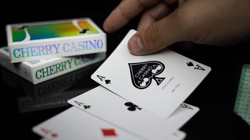 Cherry Casino Sands Mirage (Holographic) Playing Cards - immagine 7