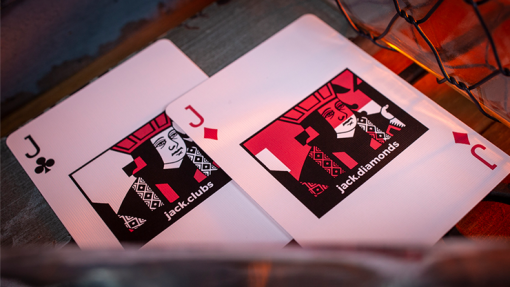 Sinis (Raspberry and Black) Playing Cards - immagine 2