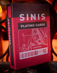 Sinis (Raspberry and Black) Playing Cards