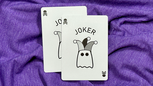 Bicycle Boo Back Playing Cards (Grey) - immagine 4