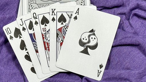 Bicycle Boo Back Playing Cards (Grey) - immagine 3