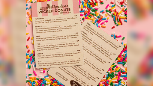 Papa Leon's Wicked Donuts (Chocolate) Playing Cards by Wounded Corner and Cam Toner - immagine 2