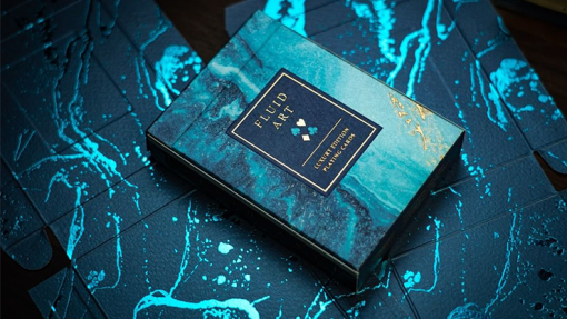 Fluid Art Blue (Luxury Edition) Playing Cards - immagine 4