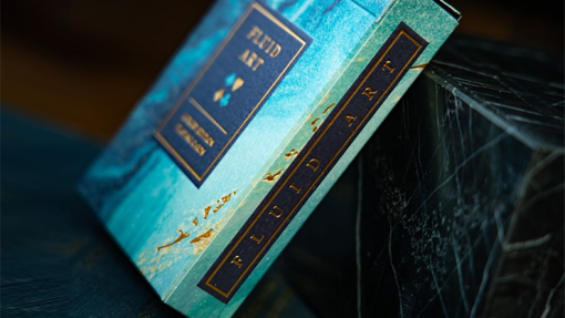 Fluid Art Blue (Luxury Edition) Playing Cards - immagine 2