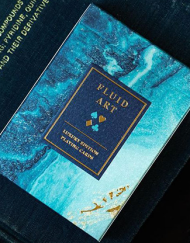 Fluid Art Blue (Luxury Edition) Playing Cards