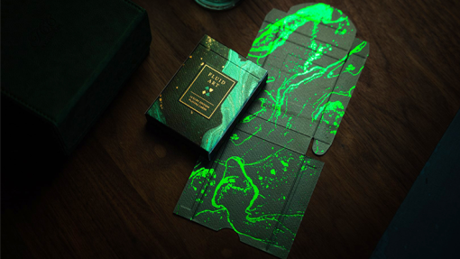 Fluid Art Green (Luxury Edition) Playing Cards - immagine 5