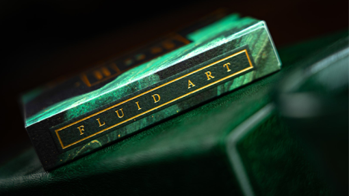 Fluid Art Green (Luxury Edition) Playing Cards - immagine 2