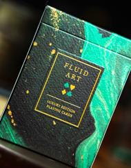 Fluid Art Green (Luxury Edition) Playing Cards