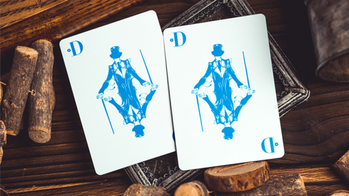 Smoke & Mirrors V9 (Blue Edition) Playing Cards by Dan & Dave - immagine 3