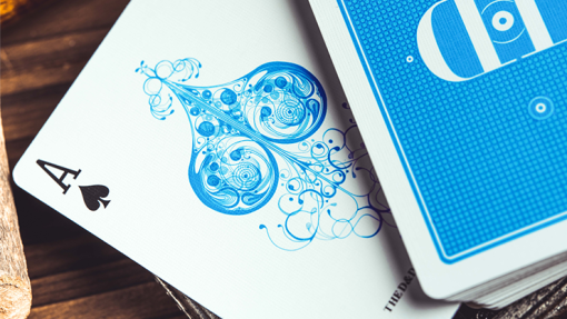Smoke & Mirrors V9 (Blue Edition) Playing Cards by Dan & Dave - immagine 5