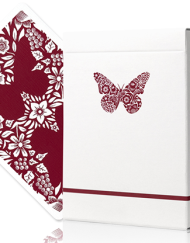 Butterfly Worker Marked Playing Cards (Red) by Ondrej Psenicka