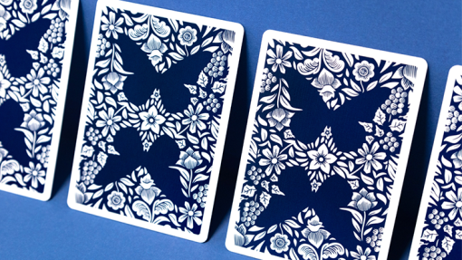 Butterfly Worker Marked Playing Cards (Blue) by Ondrej Psenicka - immagine 5