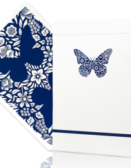 Butterfly Worker Marked Playing Cards (Blue) by Ondrej Psenicka