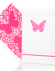 Butterfly Worker Marked Playing Cards (Pink) by Ondrej Psenicka