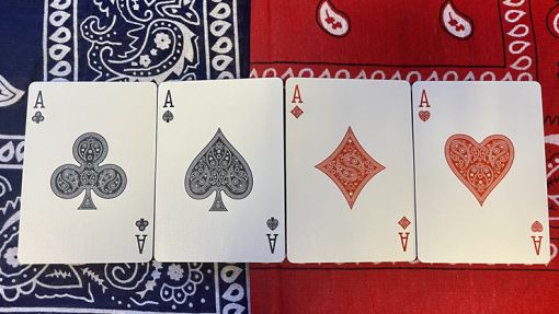 Bicycle Bandana (Red) Playing Cards - immagine 4
