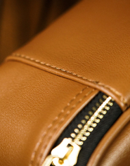 Luxury Genuine Leather Close-Up Bag (Tan) by TCC