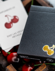 Cherry Casino House Deck (Monte Carlo Black and Gold) Playing Cards by Pure Imagination Projects