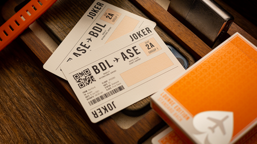 Lounge Edition in Hangar (Orange) by Jetsetter Playing Cards - immagine 4