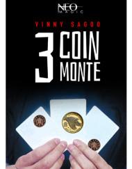 3 COIN MONTE (Gimmicks and Online Instructions) by Vinny Sagoo