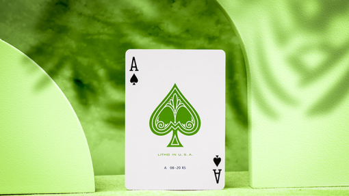 Jerry's Nugget Monotone (Metallic Green) Playing Cards - immagine 5