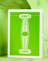 Jerry's Nugget Monotone (Metallic Green) Playing Cards