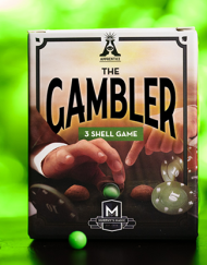 THE GAMBLER / THREE SHELL GAME (Gimmicks and Instructions) by Apprentice Magic