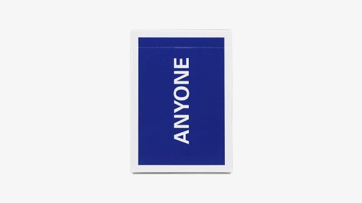 Cap Logo (Navy) ANYONE Playing Cards