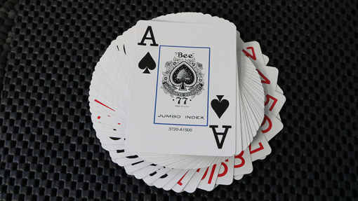 Cards Bee Poker Jumbo Index (Red) - immagine 2