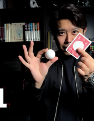 Ball on Card (Blue) by Bond Lee & MS Magic