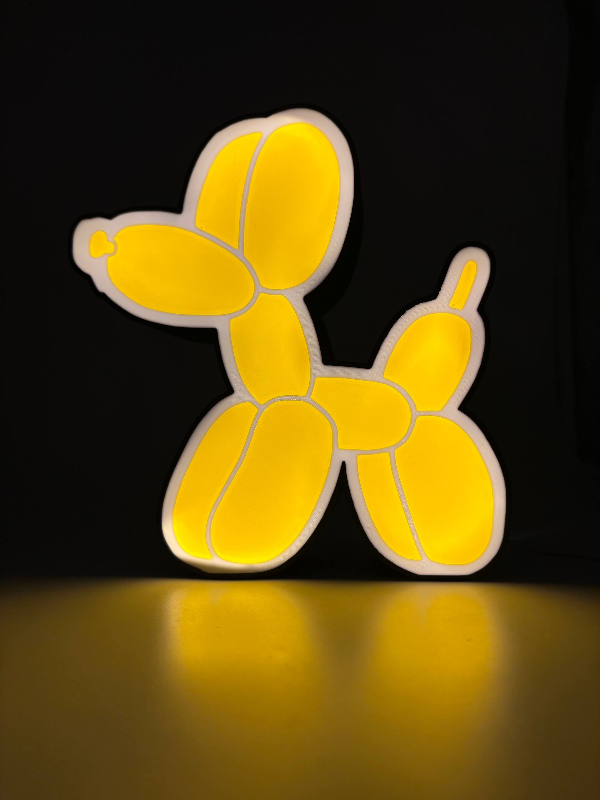 Cane palloncino Lampada